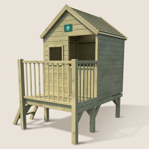 Cabane En Bois Traité Enfant Sur Pilotis