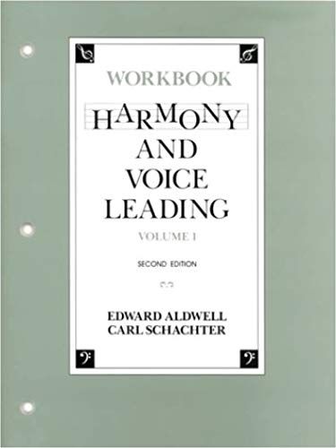 Harmony And Voice Leading: Workbook: 1