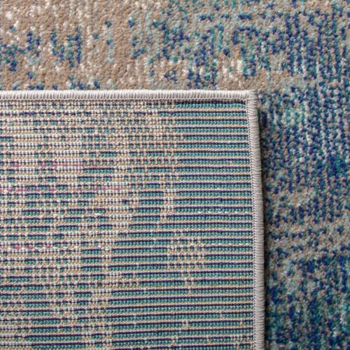 Tapis Bleu/Beige 201 X 201 Cm