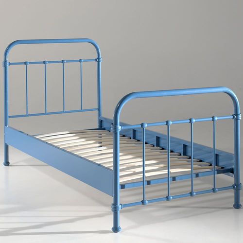 Lit Enfant En Métal 90x200cm - Bleu