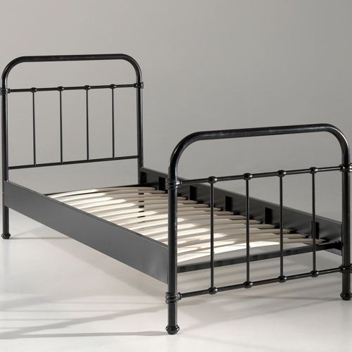 Lit Enfant En Métal 90x200cm - Noir