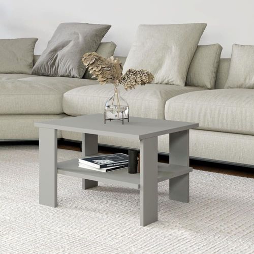 Table Basse 1 Étagère L60 Cm - Gris