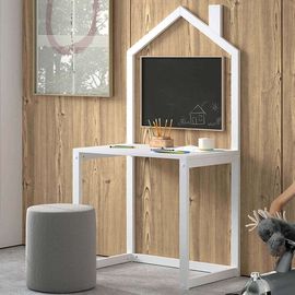 Bureau Cabane En Pin Massif Laqué Blanc