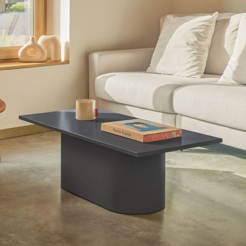 Table Basse En Bois - Gris Anthracite