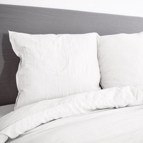 Parure De Lit Microfibre Blanc 260 X 240cm