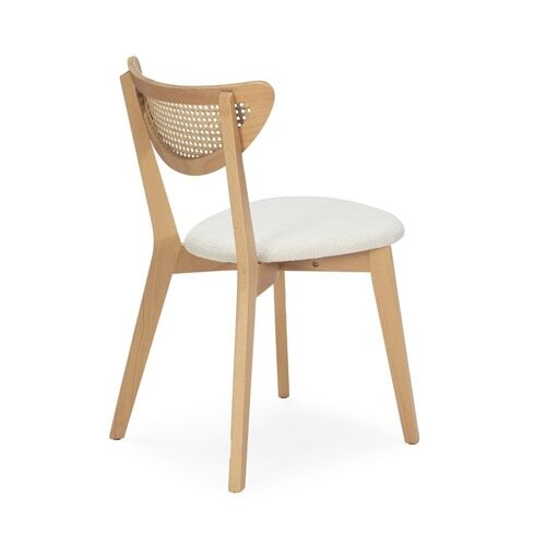 Chaise Rotin Bois clair H. assise 47 cm