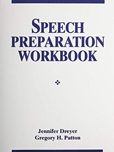 Speech Preparation Workbook
