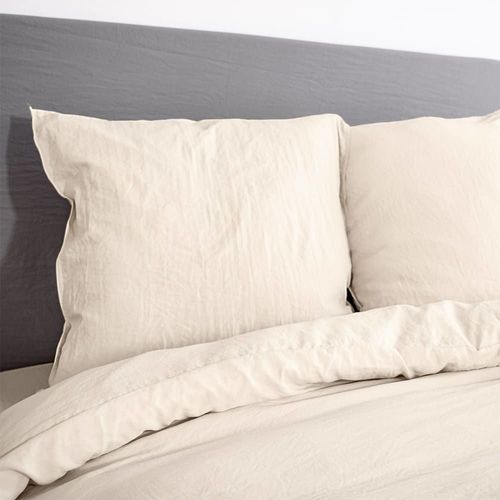 Parure De Lit Microfibre Sable 260 X 240cm