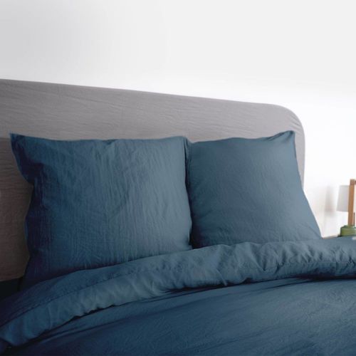Parure De Lit Microfibre Bleu 240 X 220cm