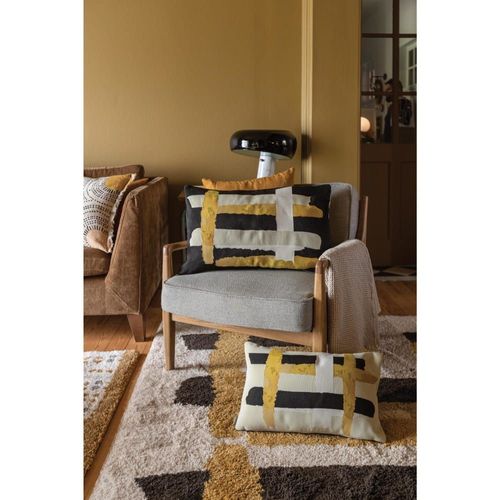 Plaid Stonewashed En Coton Sable 140 X 200