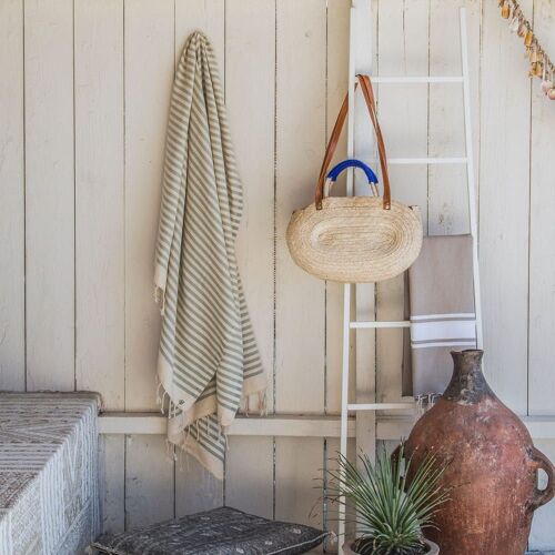 Fouta Coton Vert D'eau 100x200