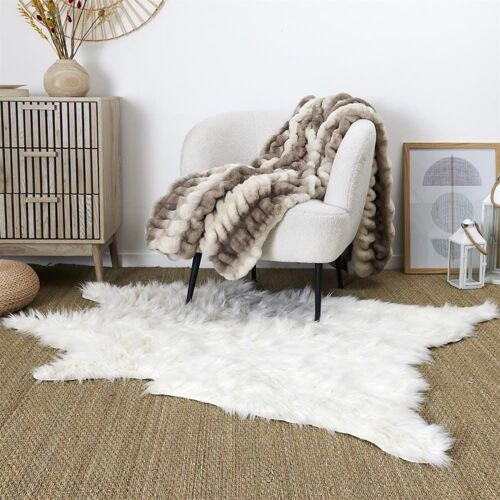 Tapis Polyester Blanc