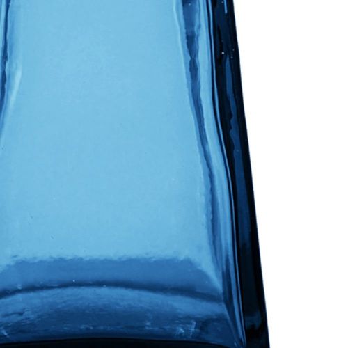 Vase en verre recyclé cobalt 45 cm