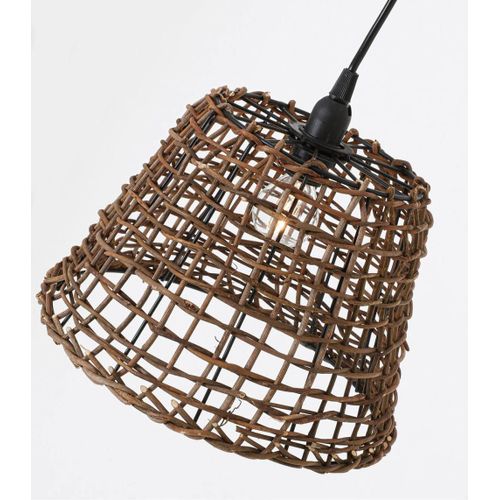 Suspension En Rotin Naturel, D. 29 Cm