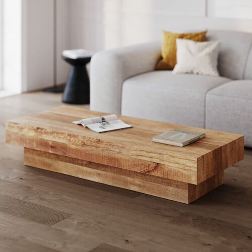 Table Basse Rectangulaire En Bois De Manguier