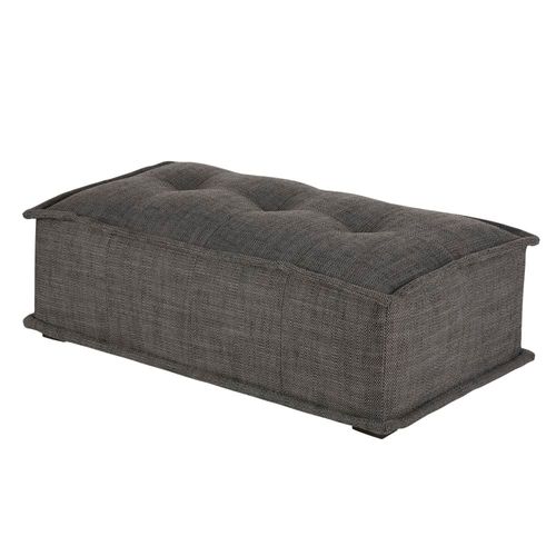 Pouf Pour Canapé Modulable Gris Charbon