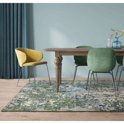Tapis Tissé Plat Moderne Vert 120x170 Cm