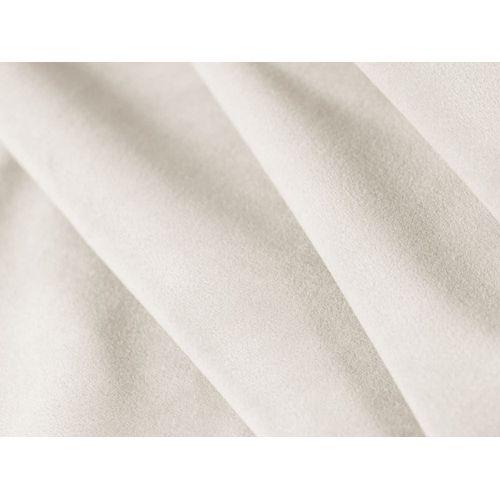 Canapé D'angle Symétrique 7 Places En Tissu Velours Beige Clair