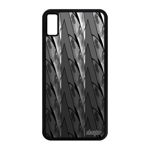 Coque Silicone Iphone Xs Max Marbre Jolie Geometrie Rigide Motif Housse Fond Triangle Design Peinture Effet De Made In France