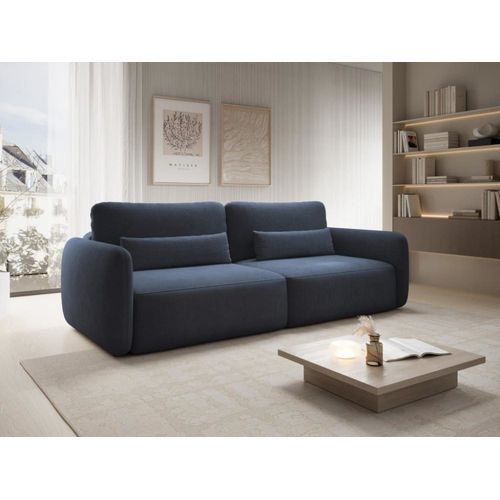 Canapé Convertible 3 Places Bleu Nuit