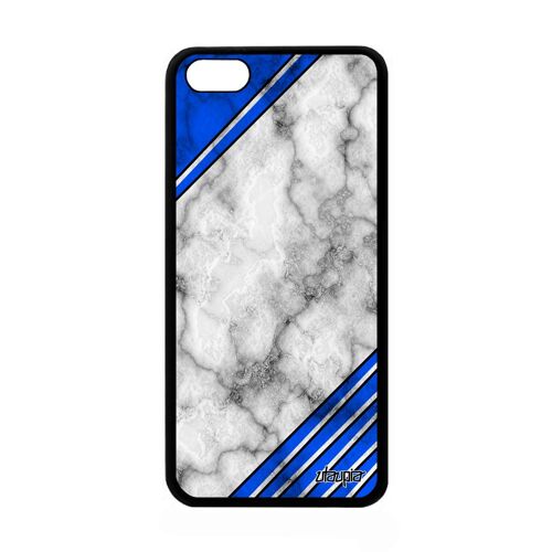 Coque Silicone Marbre Pour Iphone 5c Etui 4g Coloré Texture Moderne De Protection Telephone Granite Original Design Bleu Motif Apple