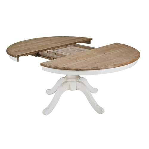 Table À Manger Ronde Extensible 6 À 8 Personnes L140/190