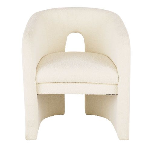 Fauteuil De Table Bouclettes Blanches