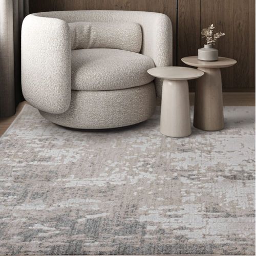 Tapis Tissé Plat Moderne Gris 160x240 Cm