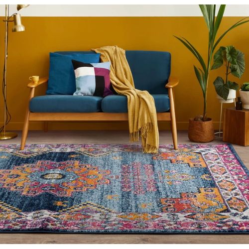 Tapis Tissé Plat Moderne Multicolore 200x290 Cm