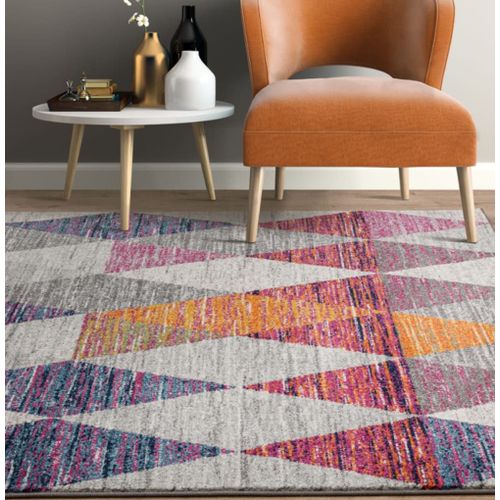 Tapis Tissé Plat Moderne Rose 080x150 Cm