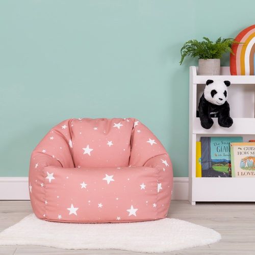 Pouf Fauteuil Enfant Rose Pastel