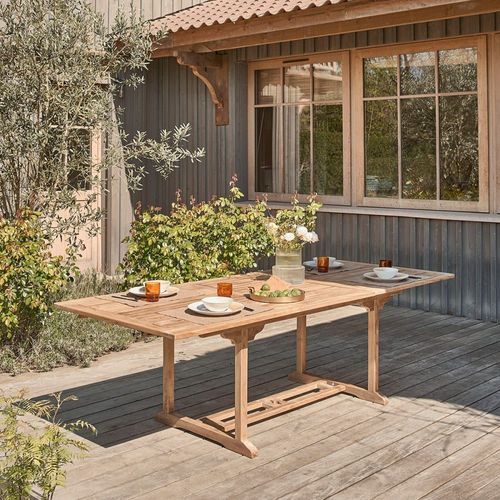 Table De Jardin En Teck Massif Extensible 8/10 Pers.