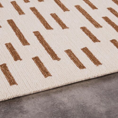 Tapis D'extérieur Motifs Écrus Et Marron 160x230