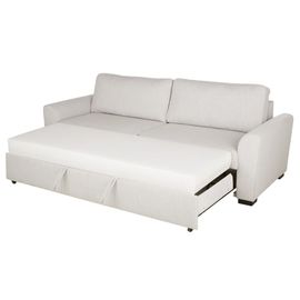 Canapé Convertible 3/4 Places Gris Clair