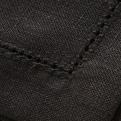 Set De Table En Lin Noir 37x50