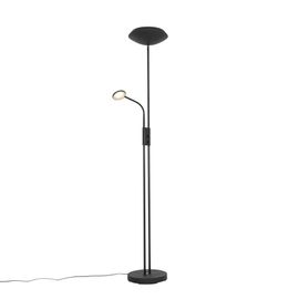 Lampadaire Noir Avec Led Et Liseuse Orientable