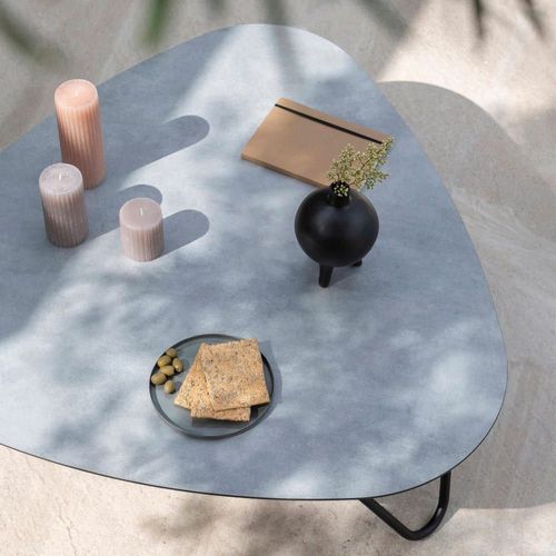 Table Basse En Acier Gris L102xl96xh33