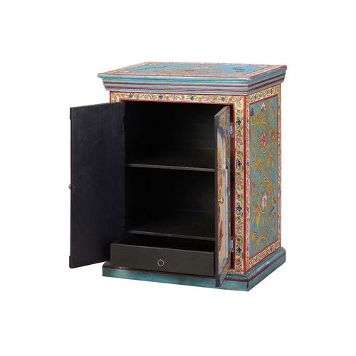 Table De Chevet En Bois De Manguier Multicolore