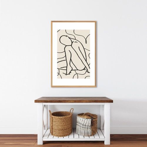 Tableau mural encadré silhouette 65x97