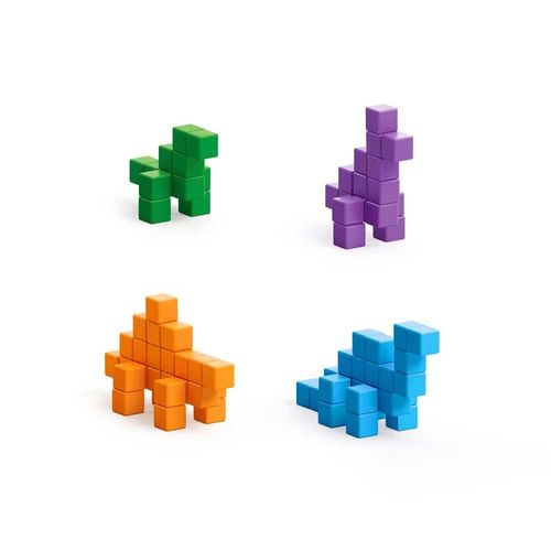 Jeu de construction aimanté mini dinosaures