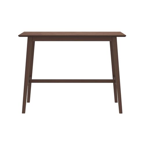 Table De Bar Rectangulaire 4 Personnes En Bois Foncé 120 Cm