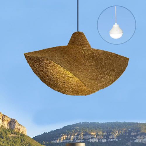 Suspension Nomade Herbe Marine Bois H93cm