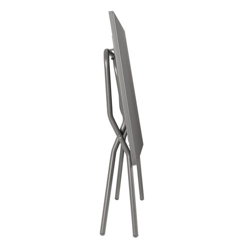 Table De Jardin Pliante En Acier Gris L70xl120xh72