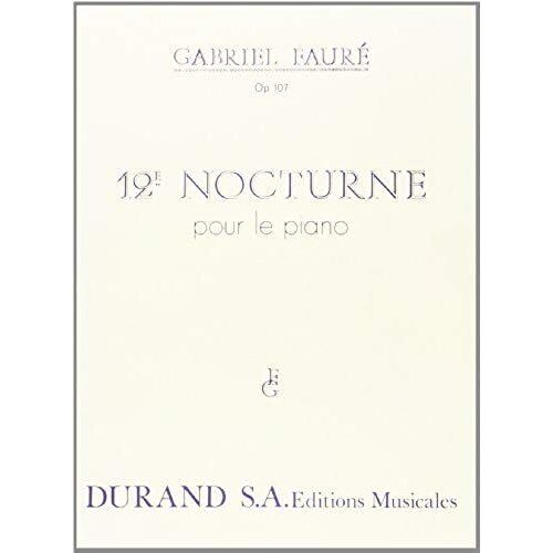 Nocturne N 12 Piano / Conducteur