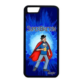 Coque En Silicone Pour Iphone 6 6s Plus Super Breton Smartphone Texte Bleu Humour Telephone Heros Etui Comics Drapeau Bretagne