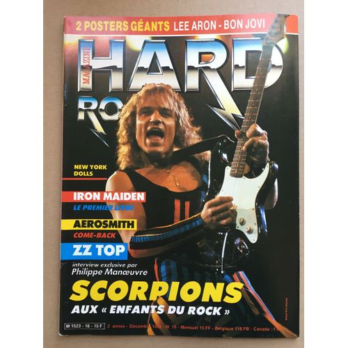 Magazine Hard Rock N°16 1985 Scorpions Iron Maiden Zz Top Aerosmith