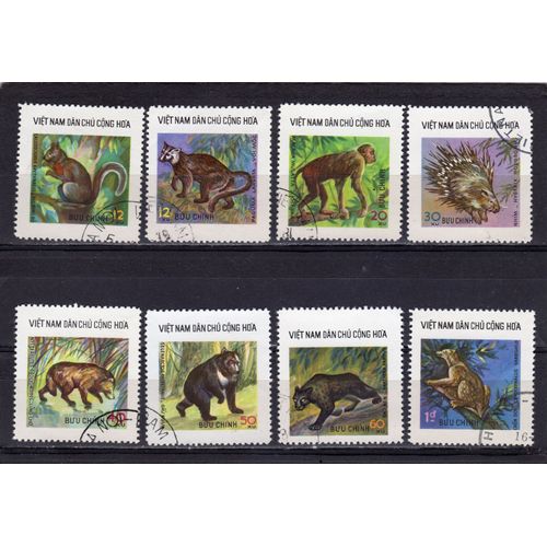 Timbres-Poste Du Viet-Nam Du Nord (Animaux Sauvages)