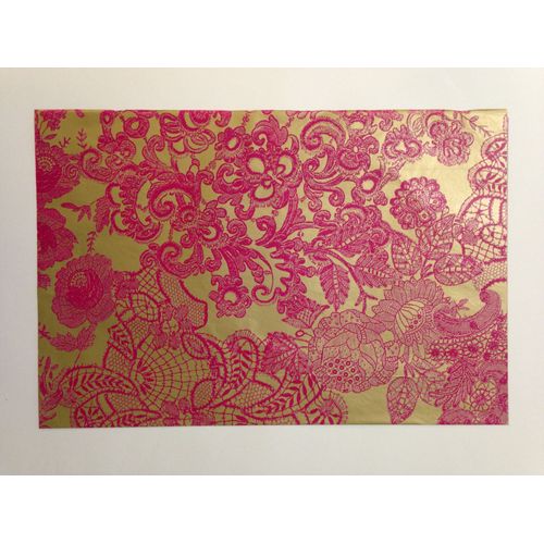 Feuille Décopatch Dentelle Sur Fond Or