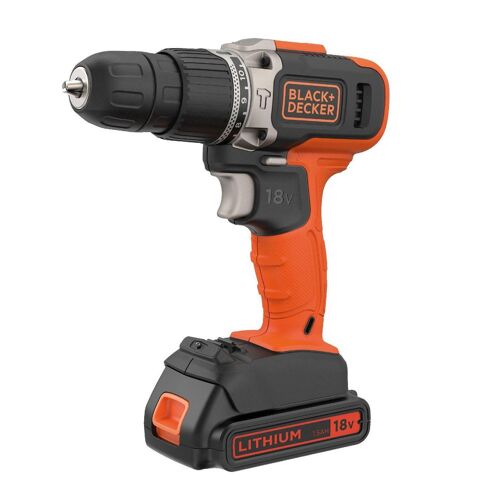 Black+Decker Perceuse-visseuse sans fil 18 V 1,5 ah mandrin automatique