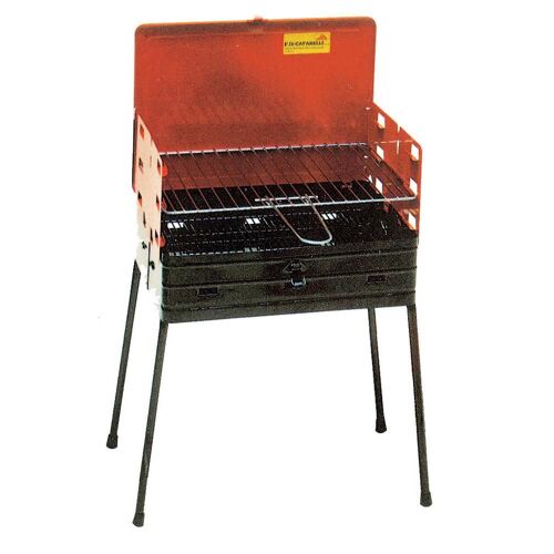 Barbecue BBQ au charbon de bois en acier pliant en coffret voyage pique-nique